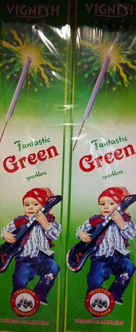 7 cm Green Sparklers